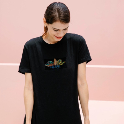 Holi Festival Color Splash Black T-Shirt