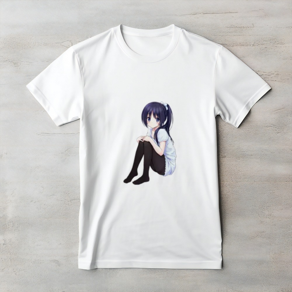 Anime Girl Graphic T-Shirt – Kawaii Japanese Art Cotton Tee