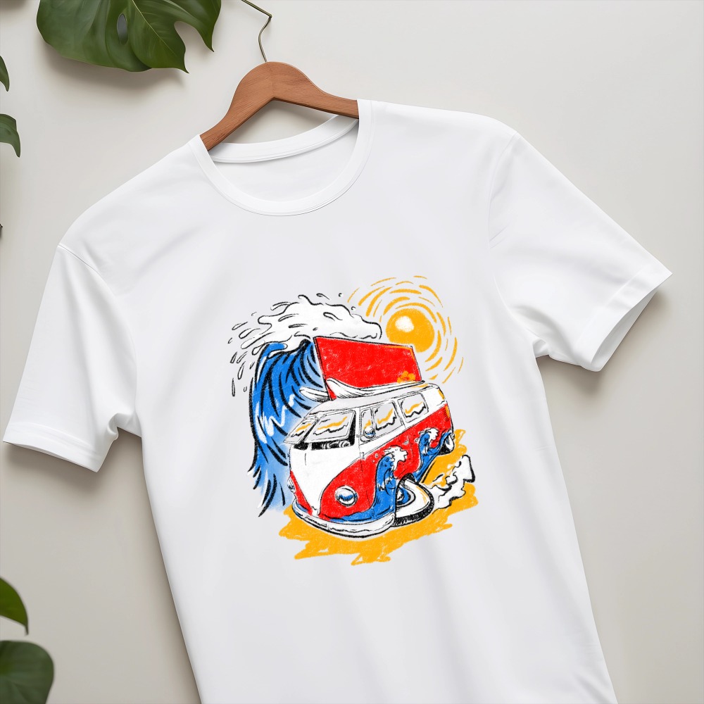 Vintage Surf Van Graphic Unisex T-Shirt