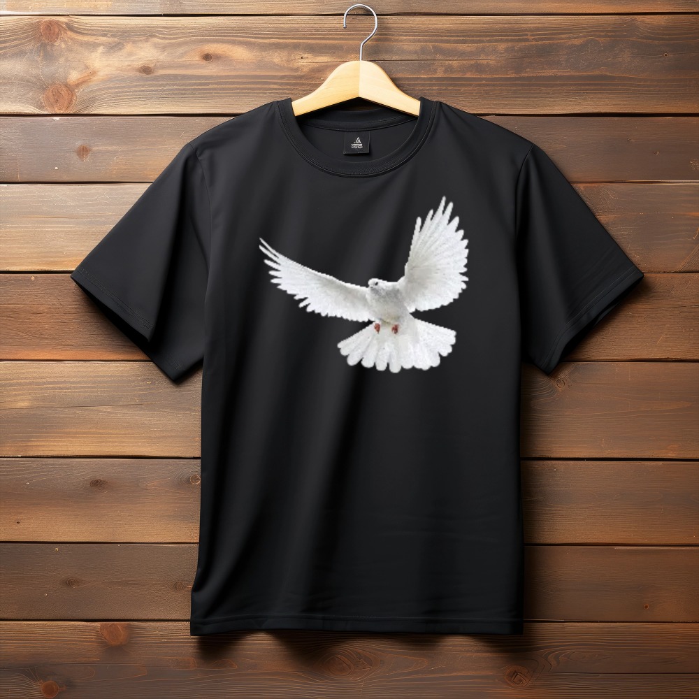 White Dove Freedom Graphic T-Shirt