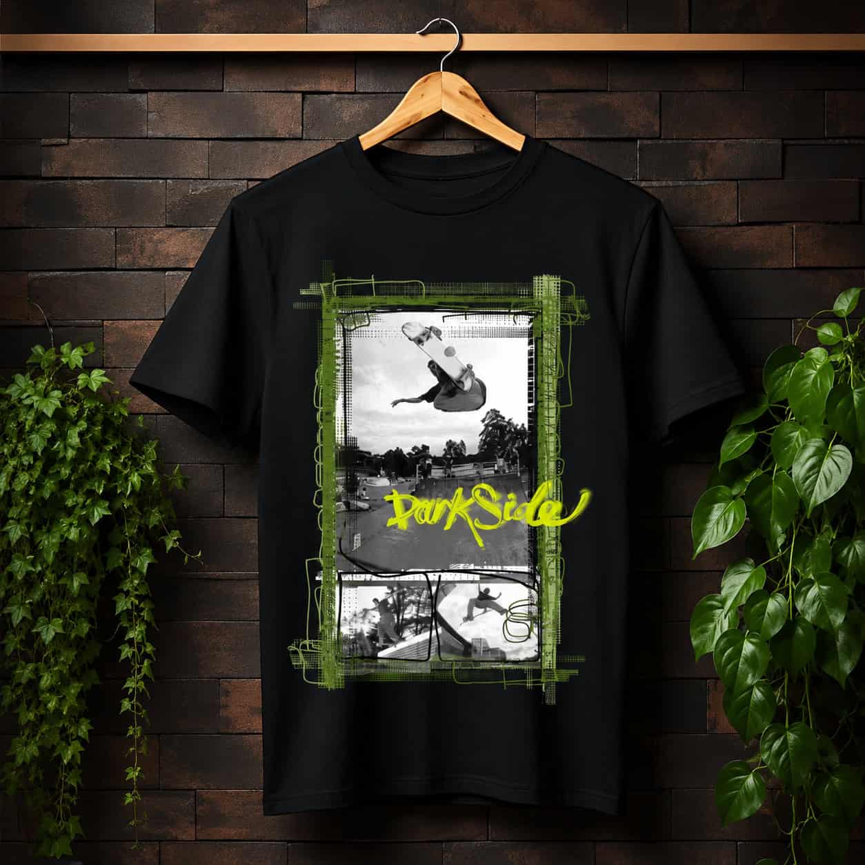 ParkSide Skateboarding Graphic T-Shirt – Black Streetwear Tee