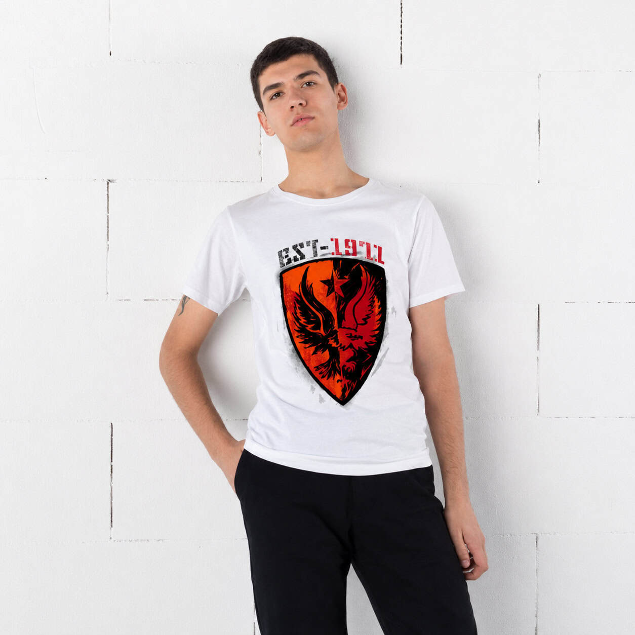 EST 1977 Phoenix Shield Graphic T-Shirt
