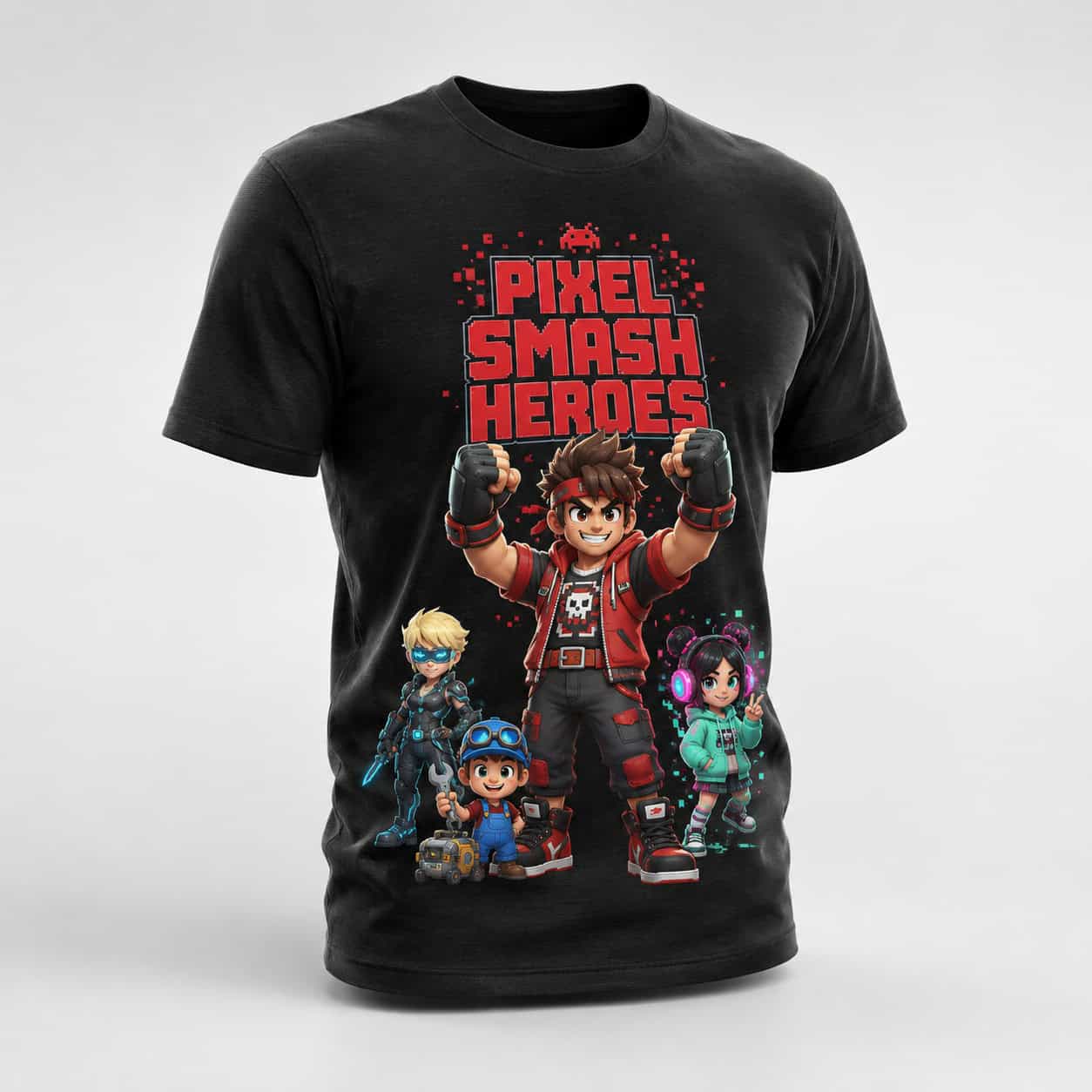 Wreck-It Ralph Inspired Graphic Black T-Shirt